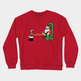 Social Distance Santa Crewneck Sweatshirt